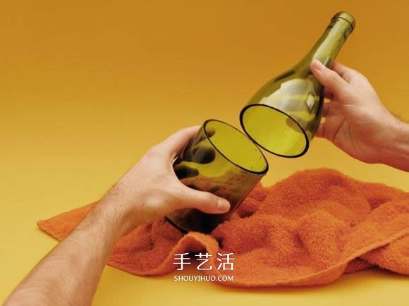 紅酒瓶子廢物利用 DIY手工制作漂亮的酒杯 -  itrip.net.cn