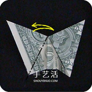 美元折紙蝴蝶圖解教程 怎么用美元紙幣折蝴蝶 -  itrip.net.cn