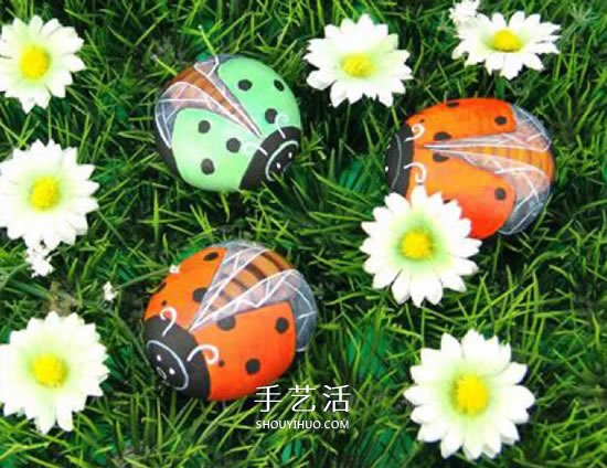石頭畫七星瓢蟲的教程 簡(jiǎn)單七星瓢蟲石繪圖解 -  itrip.net.cn