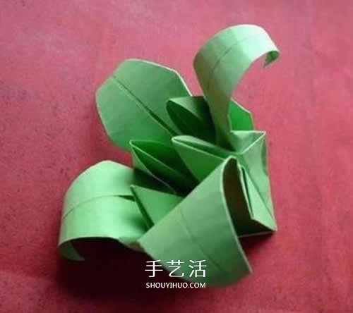 手工折疊百合花圖解 簡單紙百合的折法步驟 -  itrip.net.cn
