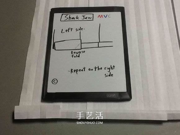 鯊魚嘴的折紙方法圖解 怎么折鯊魚嘴步驟圖 -  itrip.net.cn