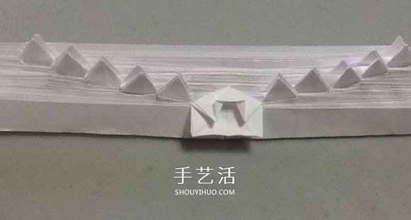 鯊魚嘴的折紙方法圖解 怎么折鯊魚嘴步驟圖 -  itrip.net.cn