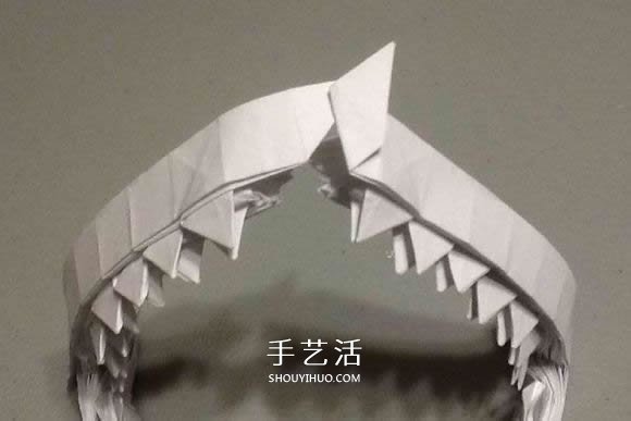 鯊魚嘴的折紙方法圖解 怎么折鯊魚嘴步驟圖 -  itrip.net.cn