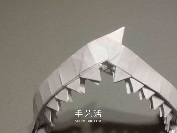 鯊魚嘴的折紙方法圖解 怎么折鯊魚嘴步驟圖 -  itrip.net.cn