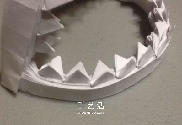 鯊魚嘴的折紙方法圖解 怎么折鯊魚嘴步驟圖 -  itrip.net.cn