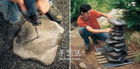 自制滴水噴泉的方法 花園滴水噴泉DIY圖解 -  itrip.net.cn