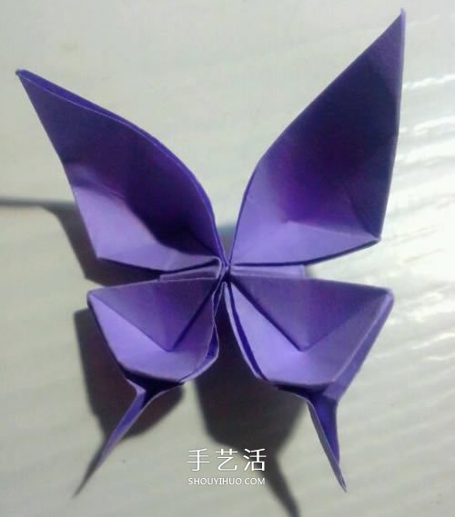 鳳尾蝶折紙圖解教程 手工鳳尾蝶的折法步驟 -  itrip.net.cn