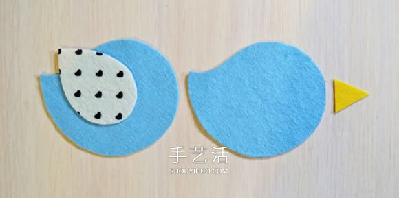 不織布小鳥(niǎo)冰箱貼DIY 手工布藝小鳥(niǎo)冰箱貼制作 -  itrip.net.cn