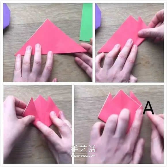 簡單又漂亮！郁金香和花莖葉子的折法圖解 -  itrip.net.cn