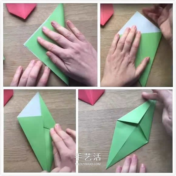 簡單又漂亮！郁金香和花莖葉子的折法圖解 -  itrip.net.cn