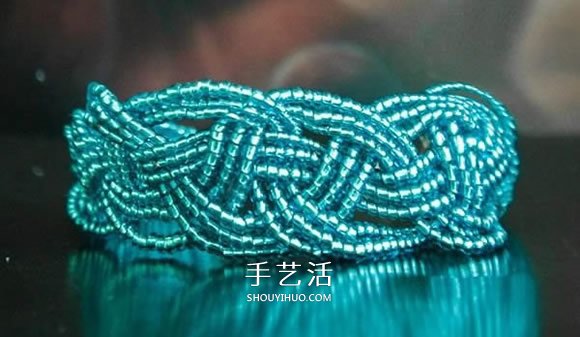 串珠寬手鐲編織圖解 好看串珠手鐲的編法步驟 -  itrip.net.cn