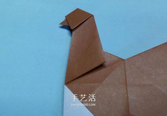 折紙母雞的方法圖解 怎么折母雞的折法步驟 -  itrip.net.cn