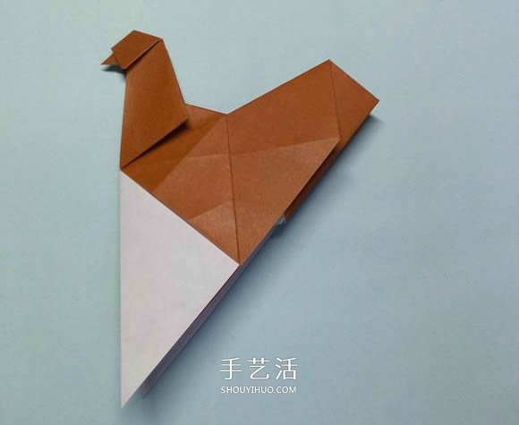折紙母雞的方法圖解 怎么折母雞的折法步驟 -  itrip.net.cn
