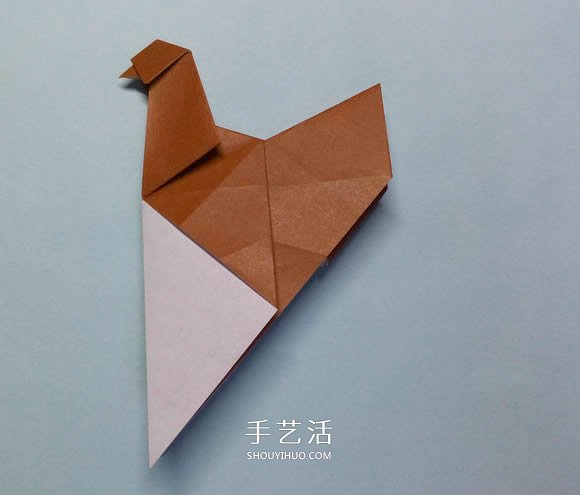 折紙母雞的方法圖解 怎么折母雞的折法步驟 -  itrip.net.cn