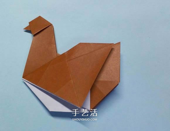 折紙母雞的方法圖解 怎么折母雞的折法步驟 -  itrip.net.cn