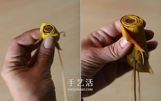 楓葉怎么做玫瑰花教程 簡單楓葉玫瑰DIY方法 -  itrip.net.cn