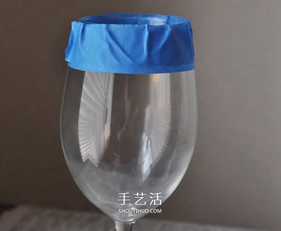 華麗高腳杯改造教程 閃粉改造高腳玻璃杯DIY -  itrip.net.cn
