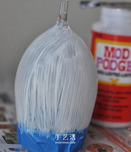 華麗高腳杯改造教程 閃粉改造高腳玻璃杯DIY -  itrip.net.cn