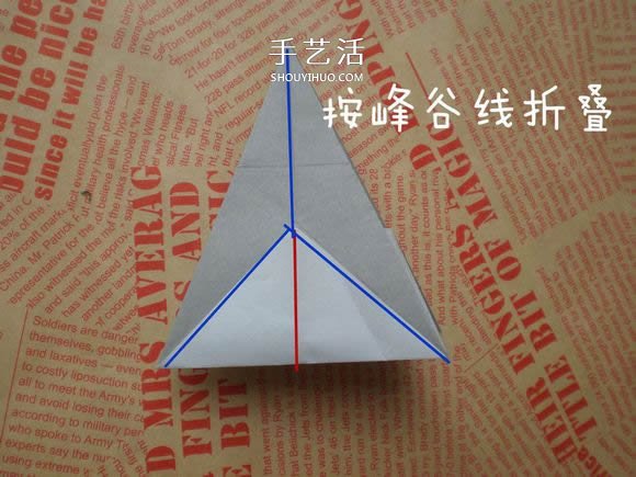 可愛小狗的折法圖解 手工折紙小狗的步驟圖 -  itrip.net.cn