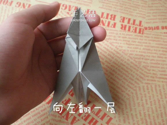 可愛小狗的折法圖解 手工折紙小狗的步驟圖 -  itrip.net.cn