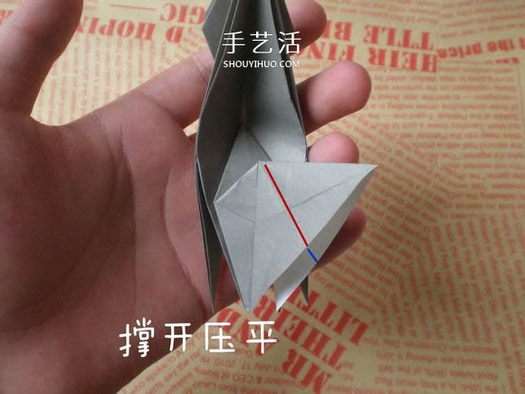 可愛小狗的折法圖解 手工折紙小狗的步驟圖 -  itrip.net.cn