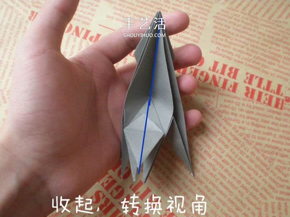 可愛小狗的折法圖解 手工折紙小狗的步驟圖 -  itrip.net.cn