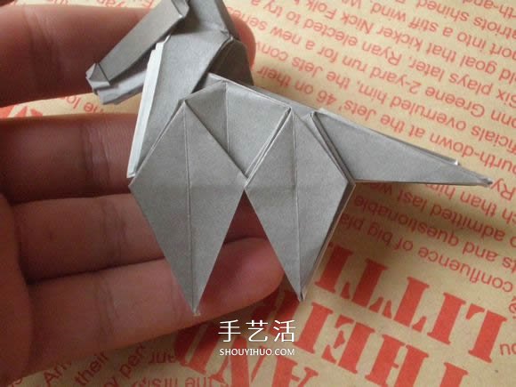 可愛小狗的折法圖解 手工折紙小狗的步驟圖 -  itrip.net.cn