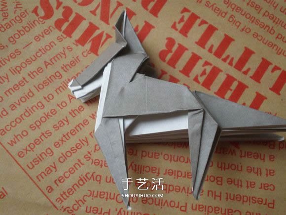 可愛小狗的折法圖解 手工折紙小狗的步驟圖 -  itrip.net.cn
