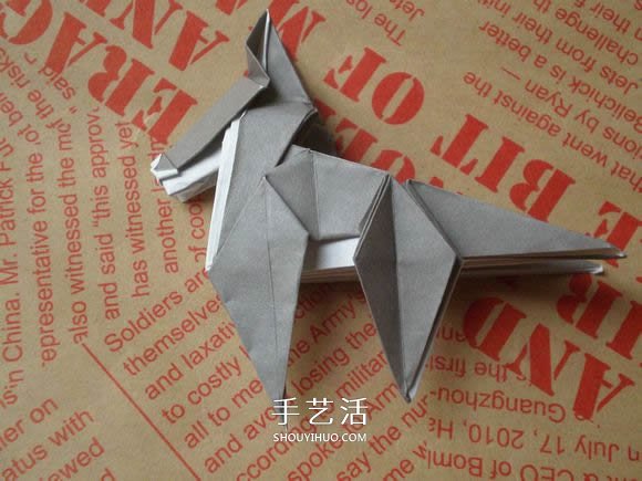 可愛小狗的折法圖解 手工折紙小狗的步驟圖 -  itrip.net.cn