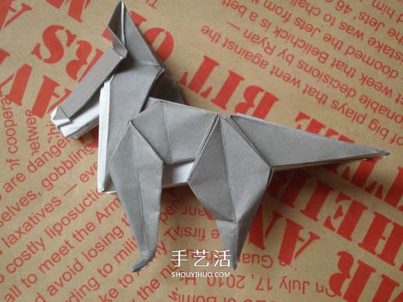 可愛小狗的折法圖解 手工折紙小狗的步驟圖 -  itrip.net.cn