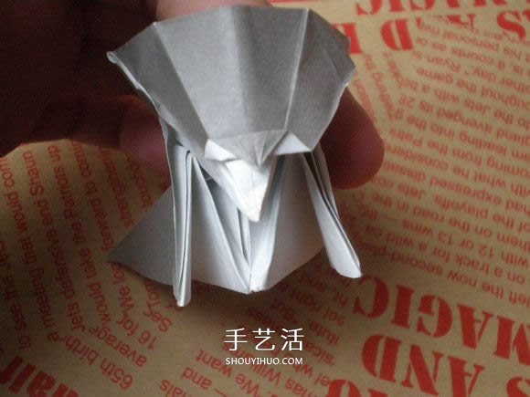 可愛小狗的折法圖解 手工折紙小狗的步驟圖 -  itrip.net.cn