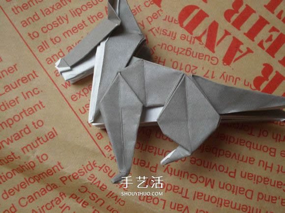 可愛小狗的折法圖解 手工折紙小狗的步驟圖 -  itrip.net.cn