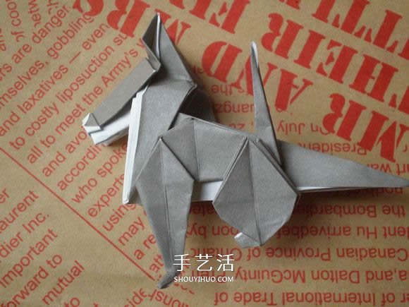 可愛小狗的折法圖解 手工折紙小狗的步驟圖 -  itrip.net.cn