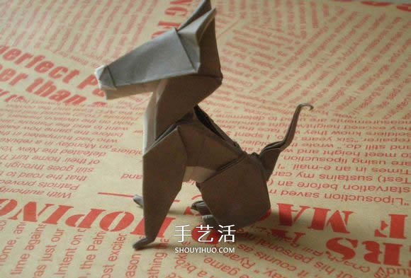 可愛小狗的折法圖解 手工折紙小狗的步驟圖 -  itrip.net.cn