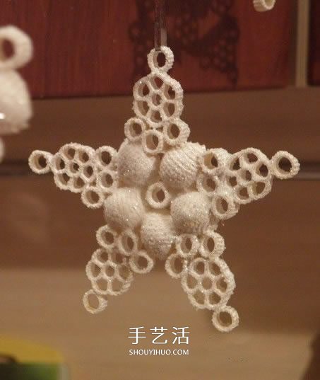 意大利面制作雪花掛飾 自制意大利面雪花方法 -  itrip.net.cn