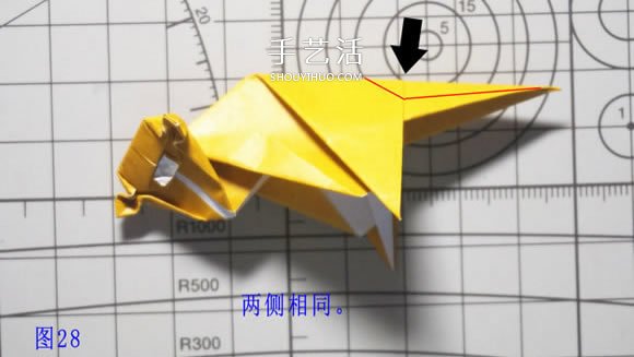 逼真的猴子折紙圖解 手工折紙小猴子的折法 -  itrip.net.cn