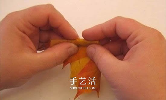 楓葉手工制作玫瑰花苞 樹葉玫瑰花苞的做法 -  itrip.net.cn