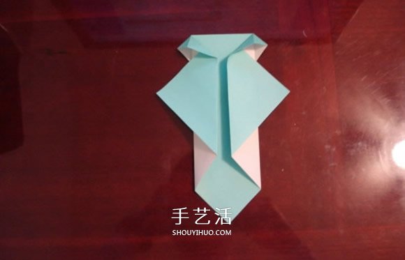 小狗的折法圖解教程 可愛(ài)小狗的折疊方法 -  itrip.net.cn