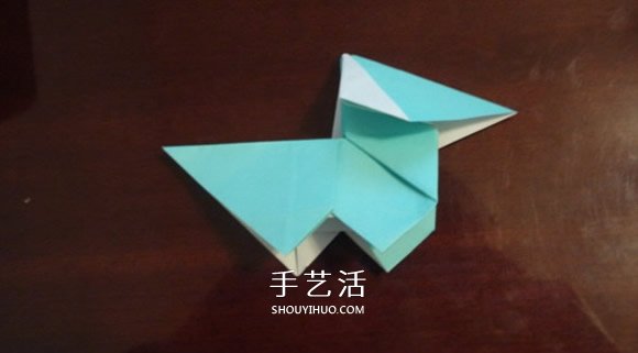 小狗的折法圖解教程 可愛(ài)小狗的折疊方法 -  itrip.net.cn