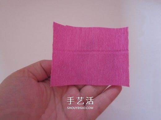 皺紋紙?zhí)枪ǖ淖龇?皺紋紙玫瑰花手工制作 -  itrip.net.cn