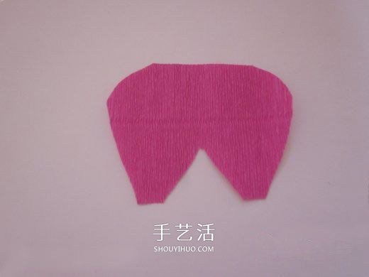 皺紋紙?zhí)枪ǖ淖龇?皺紋紙玫瑰花手工制作 -  itrip.net.cn