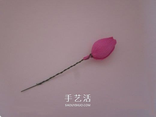 皺紋紙?zhí)枪ǖ淖龇?皺紋紙玫瑰花手工制作 -  itrip.net.cn