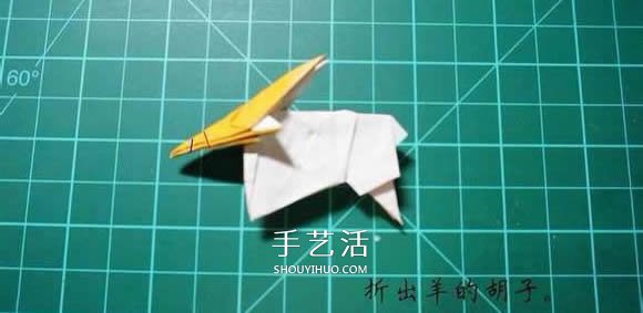 逼真山羊的折紙方法 手工折紙立體山羊圖解 -  itrip.net.cn