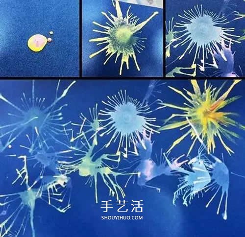 國(guó)慶節(jié)煙花手工制作 幼兒DIY絢麗煙花夜景 -  itrip.net.cn