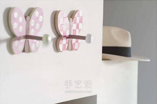 DIY蝴蝶掛衣鉤的方法 掛衣鉤美化圖解教程 -  itrip.net.cn