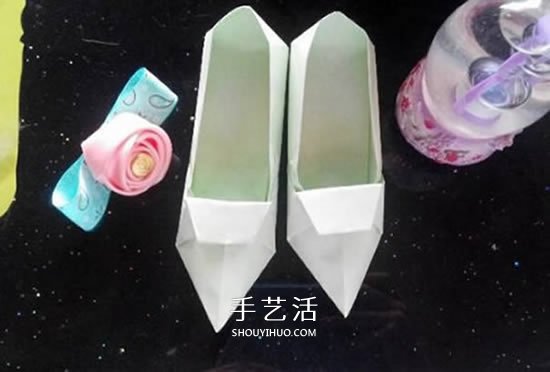 簡易高跟鞋的折法圖解 手工折紙高跟鞋的方法 -  itrip.net.cn