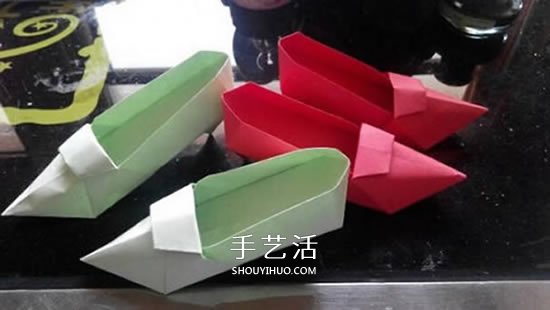 簡易高跟鞋的折法圖解 手工折紙高跟鞋的方法 -  itrip.net.cn