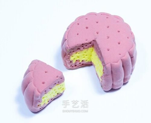 超輕粘土月餅的做法 中秋節(jié)粘土月餅手工制作 -  itrip.net.cn