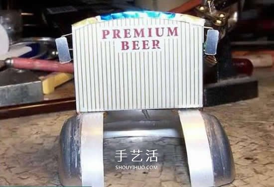 易拉罐做汽車步驟圖解 易拉罐卡車DIY教程 -  itrip.net.cn