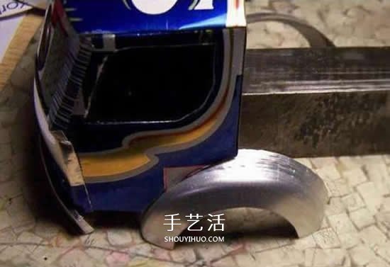 易拉罐做汽車步驟圖解 易拉罐卡車DIY教程 -  itrip.net.cn